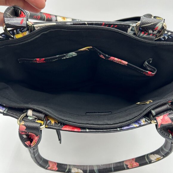 APT 9 Floral Print Handbag Tote With Bow Detail & Multiple Pockets - Picture 6 of 9